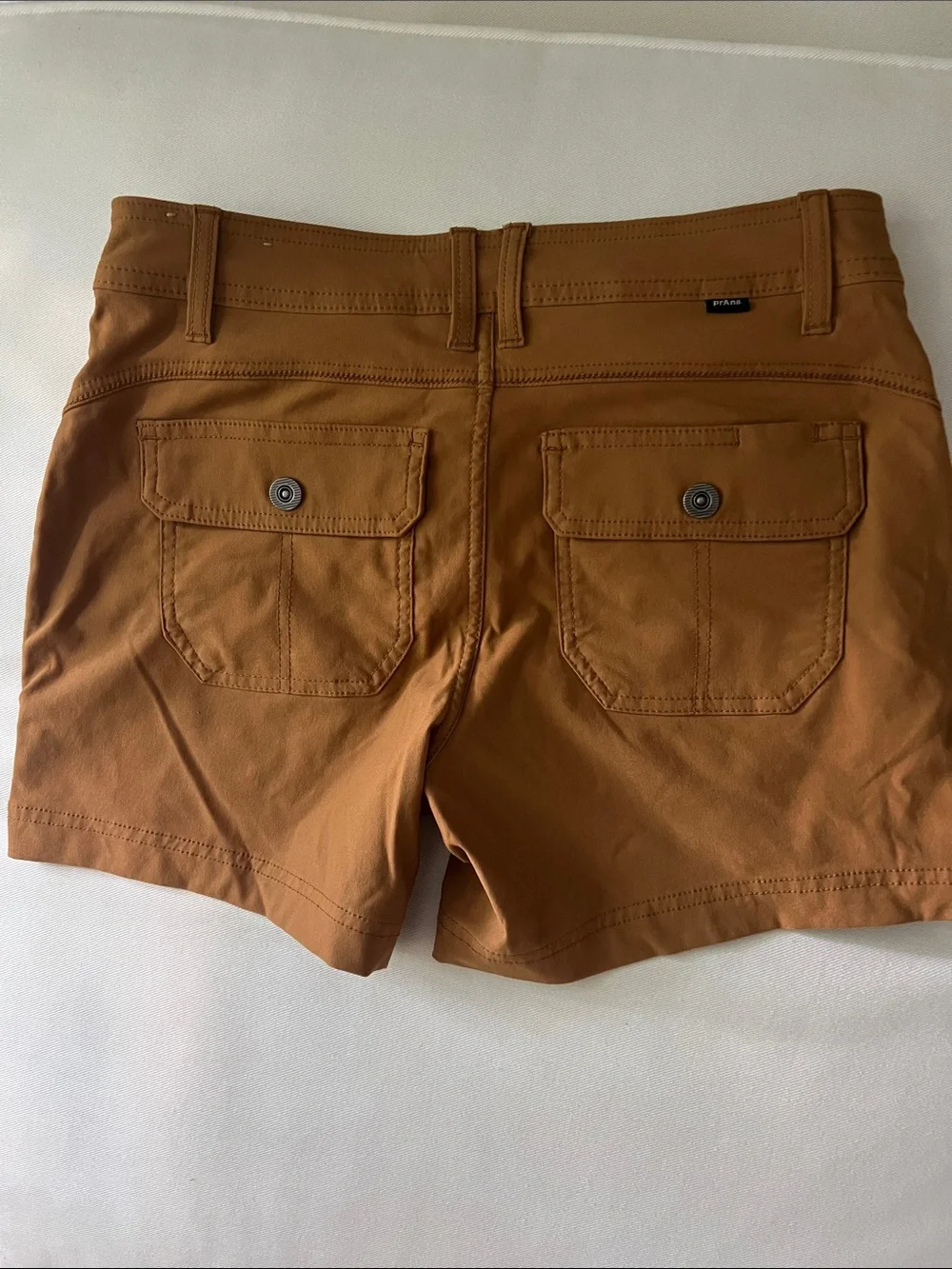 Prana Women's Stretch Zion Shorts 5 inchRust High-Rise Stretch Shorts